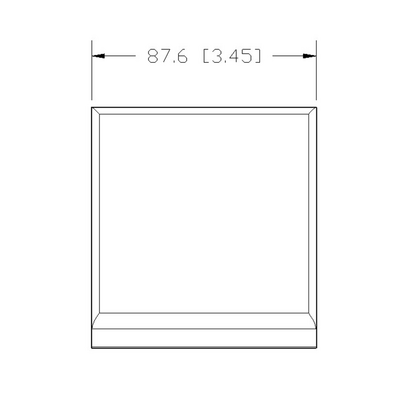 40-230-1 MODULAR SOLUTIONS ALUMINUM GUSSET 90MM X 90MM GRAY PLASTIC CAP COVER FOR 40-130-1, FOR A FINISHED APPEARANCE
